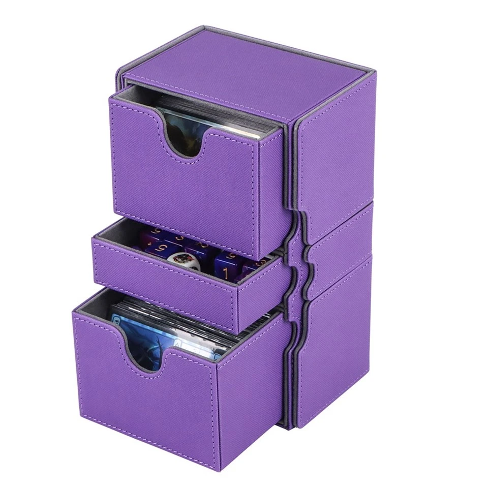 Leather Magnetic Trading Deck Case